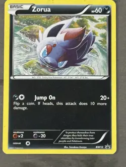 2011 Pokemon TCG Zorua BW12 Black Star Promo Holo - Tomokazu Komiya Card - Image 1