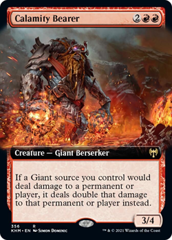 Calamity Bearer (Extended Art) Kaldheim NM Extended / Full Art CARD ABUGames - Image 1