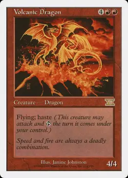 Volcanic Dragon 6th Edition PLD Red Rare MAGIC THE GATHERING MTG CARD ABUGames - Image 1