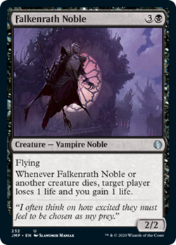 Falkenrath Noble Jumpstart NM Black Uncommon MAGIC THE GATHERING CARD ABUGames - Image 1