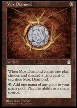 Moderatly Played, English - 1 x MTG Mox Diamond Stronghold - Image 1