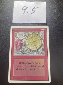1993 WotC MAGIC the Gathering UNLIMITED unplayed rare WHEEL OF FORTUNE near mint - Image 4