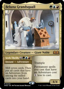 Beluna Grandsquall / Seek Thrills (Promo Pack) FOIL Wilds of Eldraine NM - Image 1