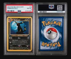 2001 POKEMON NEO DISCOVERY #13 UMBREON-HOLO PSA 8 - Image 3