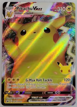 Pikachu VMAX Pokemon SWSH062 Sword & Shield Promo Cards Holo LP - Image 1