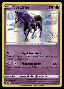 Spectrier 081/196 Holo Rare Lost Origin Pokemon Holo NM - Image 1