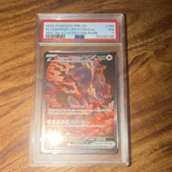 Pokemon Bloodmoon Ursaluna ex Sv Prismatic Evolutions SIR Holo 168/131 PSA 7 - Image 1
