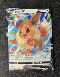 Eevee V 108/159 - Crown Zenith - Ultra Rare Holo Pokemon Card - Image 1
