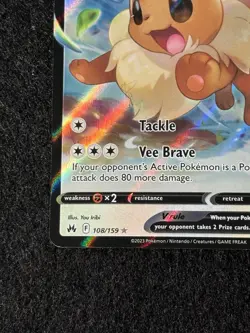 Eevee V 108/159 - Crown Zenith - Ultra Rare Holo Pokemon Card - Image 5