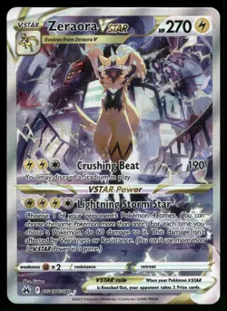 Zeraora VSTAR GG43/GG70 Holo Crown Zenith Galarian Gallery Pokemon Holo NM - Image 1