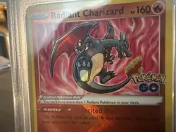 Pokemon 2022 Radiant Charizard 011/078 Pokemon GO GEM MINT PSA 10 - Image 4