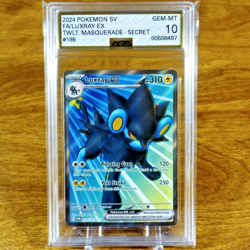 Pokemon Twilight Masquerade Luxray EX 195/167 AGS Gem-MT 10 FA Holo Rare 2024 - Image 1