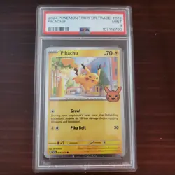 Perfect Fart Swirl PSA 9 Pikachu 2024 Trick or Trade #018 Cosmos Pokemon Card - Image 4