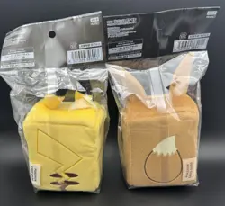 Pikachu and Eevee Plush Deck Box Pokemon Center Japan - US Seller - NEW - Image 2