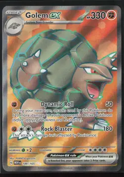 Golem ex 189/165 Ultra Rare 151 Pokemon NM - Image 1