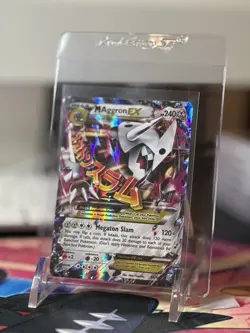 Pokemon TCG M Aggron EX 94/160 XY Primal Clash Full Art Mega Holo Rare MP - Image 1