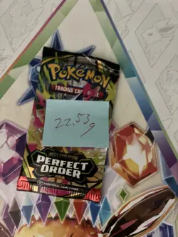 VERY HEAVY! 🔥22.53g Pokemon TCG Perfect Order Booster Pack Factory Sealed ✅ - Image 2