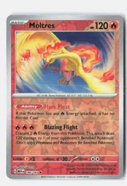 Moltres Reverse Holo 146/165 Rare Deck Exclusives Pokemon Near Mint - Image 1