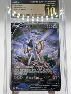 Pokemon Arceus V Brilliant Stars Full Alt Art #166 CGC 10 Pristine - Image 2