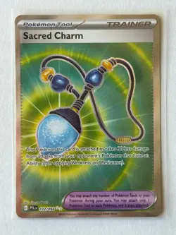 2025 Pokemon Phantasmal Flames PFL EN Sacred Charm Ultra Rare #122/094 - Image 1