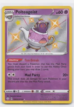 POLTEAGEIST SV053/SV122 SHINY RARE SHINING FATES SHINY VAULT POKEMON - Image 2