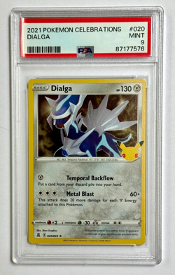 2021 Pokemon Celebrations #020 Dialga Graded PSA 9 Mint - Image 1
