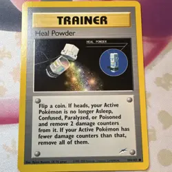 Pokemon Heal Powder 104/105 Neo Destiny Unlimited Regular Common Trainer English - Image 1