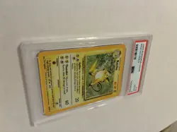 1999 Pokemon Game Raichu Holo #14/102 PSA 4 - Image 2