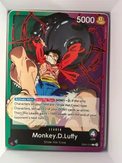 EB02-010 Monkey.D.Luffy (010) English L One Piece TCG Card Game - Image 1