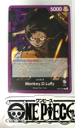 One Piece OP05-060 L Monkey.D.Luffy - English - Leader - TCG - NM/M - Image 1