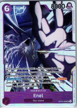 Enel OP15-060 SR Adventure on Kami's Island - One Piece Card - NM - Image 1