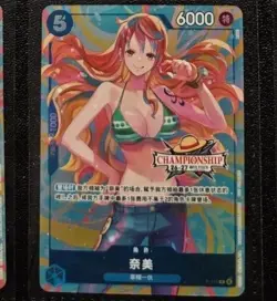One Piece Chinese Card Game Championship 26-27 Spring Season Nami P-112 - Image 1
