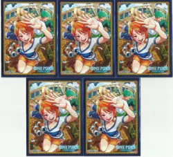 Nami ONE PIECE Card Game Oﬃcial Card Sleeves 8 New Factory Sealed 1 Pack - Image 3
