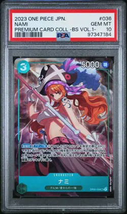 Nami One Piece Japanese Premium Card Collection-Best Selection Vol.1- 036 PSA 10 - Image 1
