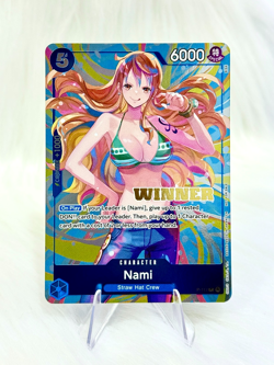 Nami P-112 Promo V.2 Winner Card Heroines Battle Pack One Piece Card NM/M - Image 1