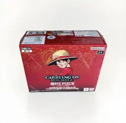 One Piece OP13 ENG “Carrying On His Will” Booster Box In Hand - Image 2