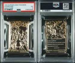 Charizard Pokemon Card Burger King 23K Gold Plated Promo Nintendo WOTC PSA 5 - Image 3