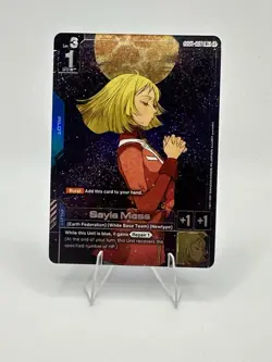 Sayla Mass Alternate Art Foil - GD01-087 R+ NM - Gundam TCG Card Game - Image 1
