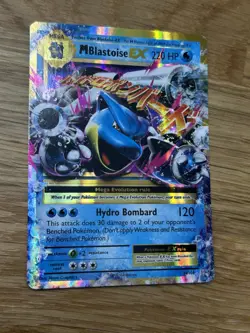 Pokemon TCG Mega-Blastoise EX XY Evolutions Holo Rare Card 22/108 LP NM - Image 1