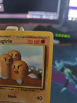 Pokemon TCG Dugtrio Base Set Unlimited Rare Card 19/102 LP+ Very Clean! - Image 3