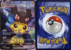 MCharizard-X Pikachu V Mega Cosplay Pokemon TCG YWGS Custom Fan Art Holo Card - Image 2