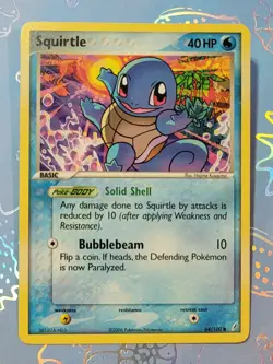 Squirtle 64/100 EX Crystal Guardians Pokemon Card NM - Image 1