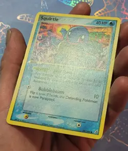 Squirtle 64/100 EX Crystal Guardians Pokemon Card NM - Image 3