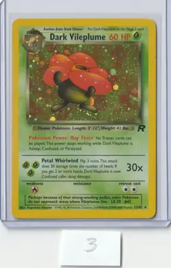 Dark Vileplume 13/82 Team Rocket Holo Vintage WOTC Pokemon Card TCG - Image 1