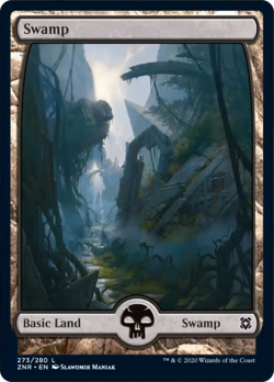 Swamp (273) FOIL Zendikar Rising NM Basic Land MAGIC THE GATHERING CARD ABUGames - Image 1