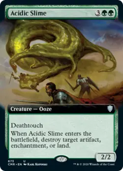 Acidic Slime (Extended Art) Commander Legends NM CARD ABUGames - Image 1