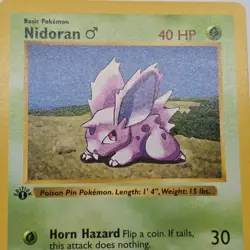Near Mint | 1st Edition Base Set Shadowless | Nidoran 55/102 | Pokemon Card - Image 1