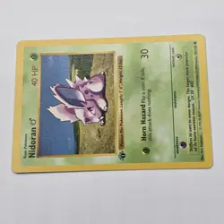 Near Mint | 1st Edition Base Set Shadowless | Nidoran 55/102 | Pokemon Card - Image 4