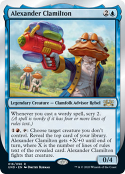 Alexander Clamilton Unsanctioned NM Blue Rare MAGIC THE GATHERING CARD ABUGames - Image 1