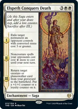 Elspeth Conquers Death FOIL Theros Beyond Death NM White Rare MTG CARD ABUGames - Image 1